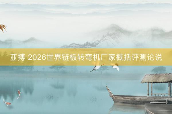 亚搏 2026世界链板转弯机厂家概括评测论说